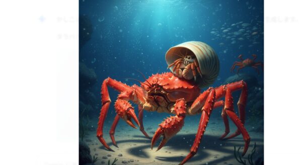 タラバガニ くも